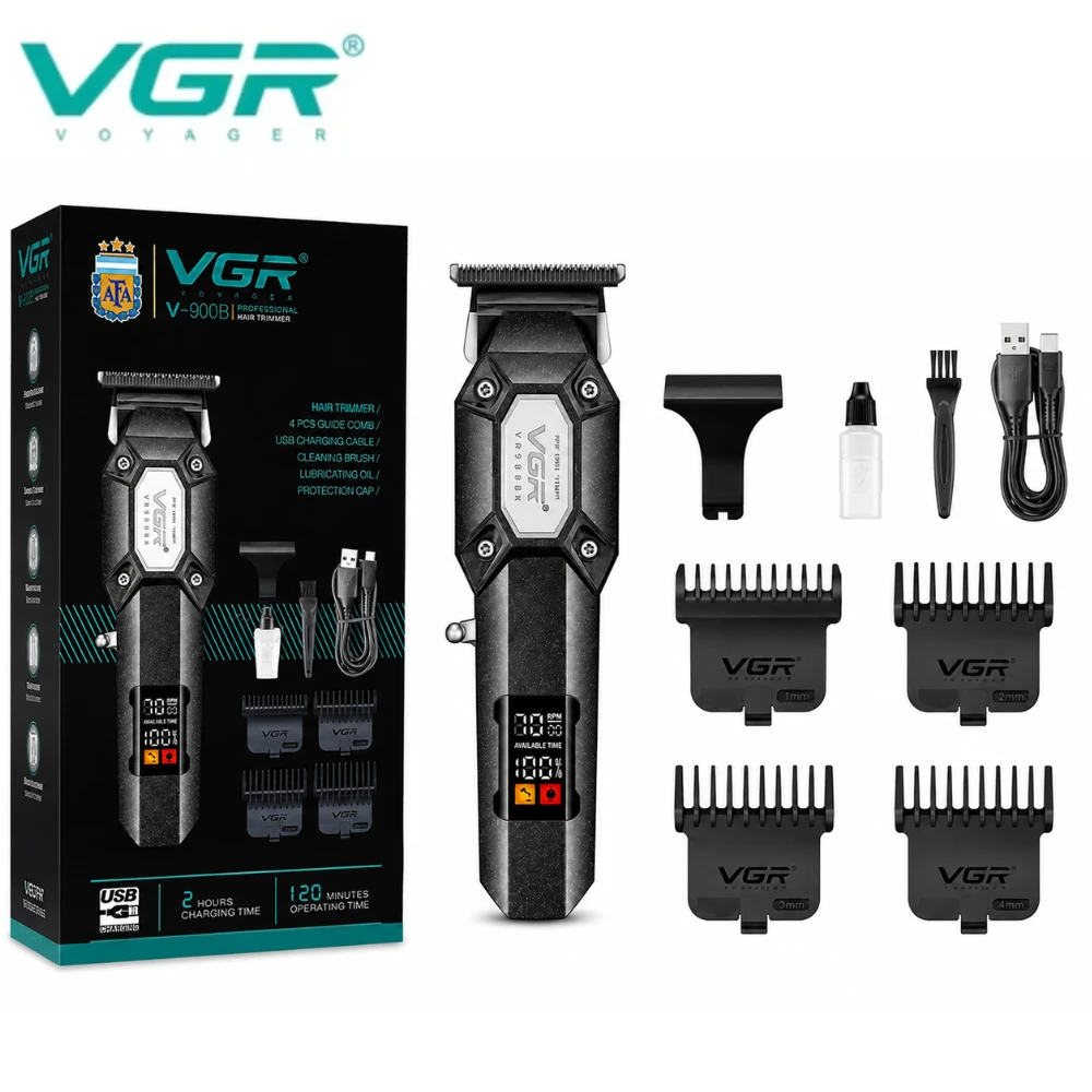 VGR ماكينة حلاقه الشعر الاحترافية القابلة لإعادة الشحن V-900B