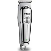 ماكينة تشذيب الشعر الاحترافية من في جي ار - V-071 من الفولاذ مقاوم للصدأ بشحن USB مع 3 أمشاط
