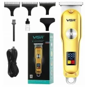 ماكينة حلاقة VGR V-290 للرجال بشاشة LED وشحن USB-C وتشغيل سلكي ولاسلكي – في جي آر