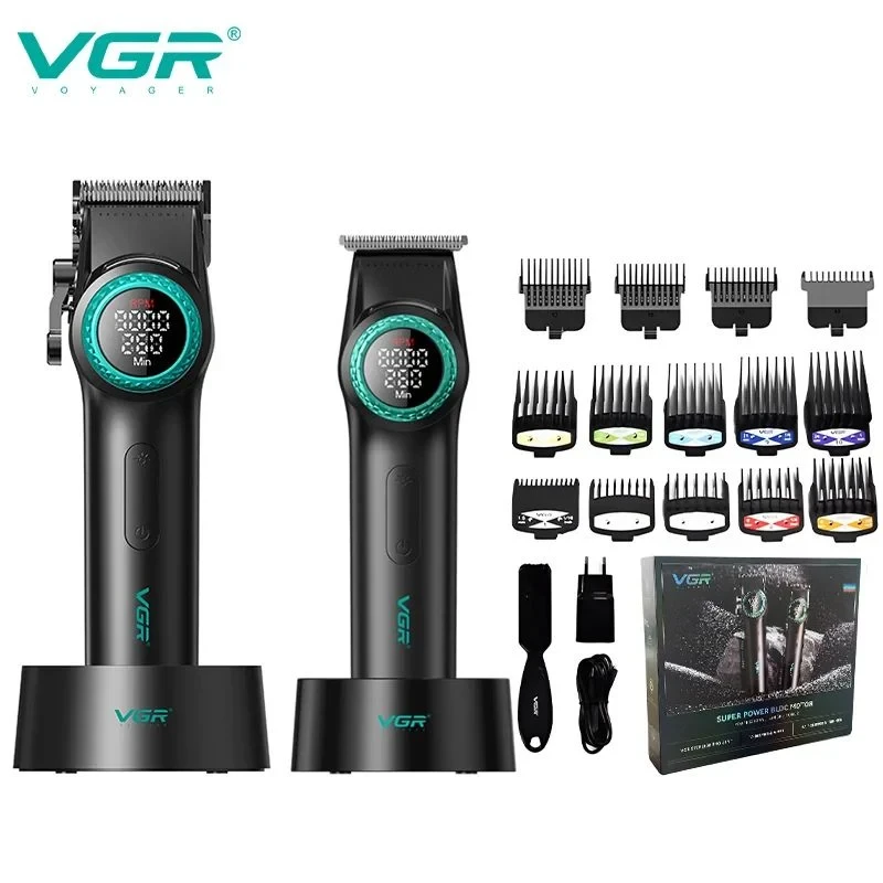 مجموعة الحلاقة الاحترافية VGR V-001PRO وV-977