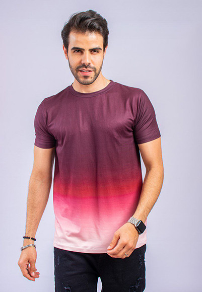 Men's summer T-shirt for all occasions - gradient color