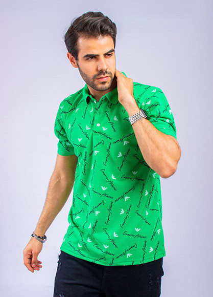 Summer men's polo shirt for all occasions - green