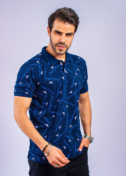 Summer men's polo shirt for all occasions - navy