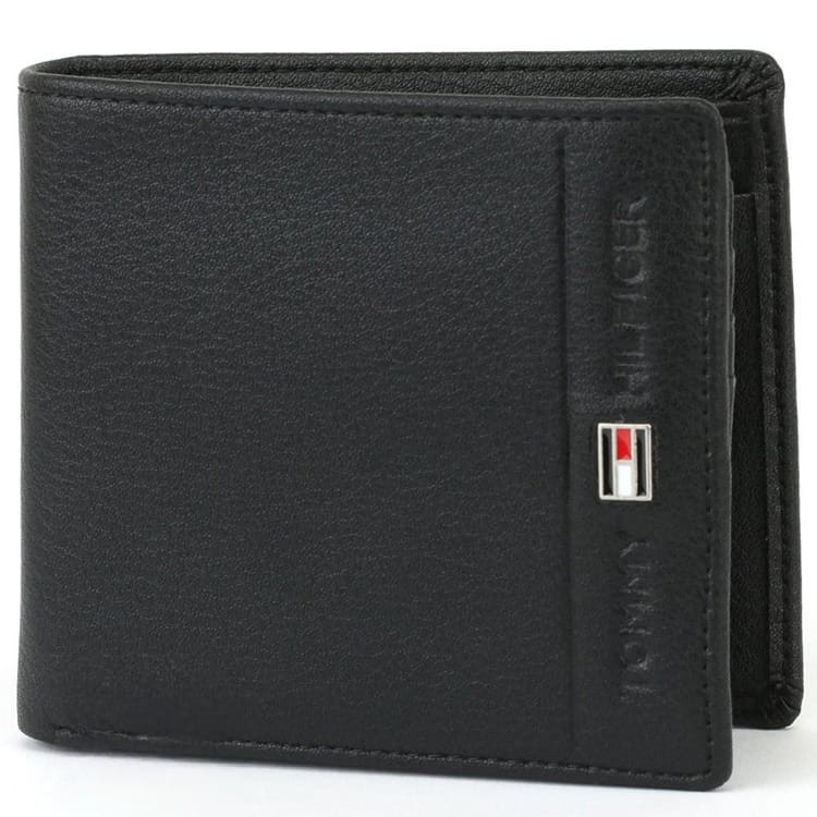 Tommy Hilfiger Bifold Wallet For Men - Black