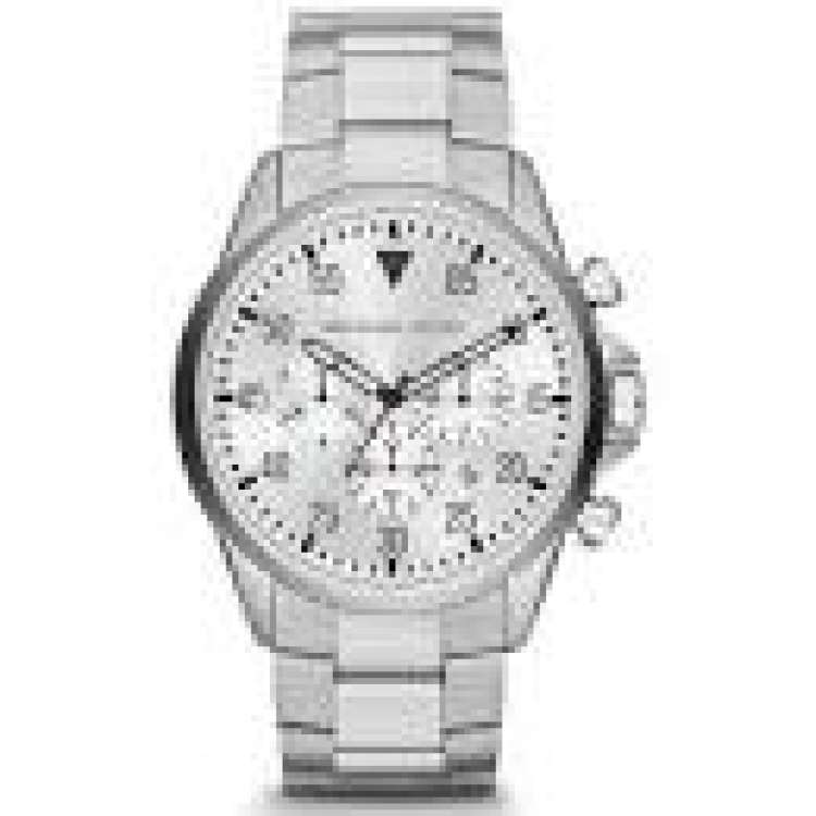 Michael Kors Gage Men's White Dial Stainless Steel Band Chronograph Watch - MK8331