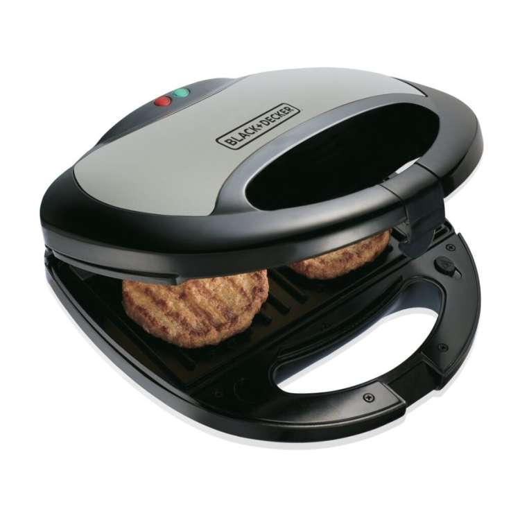 Black & Decker 2 Slots Sandwich Maker with Grill And Waffle Maker - TS2090