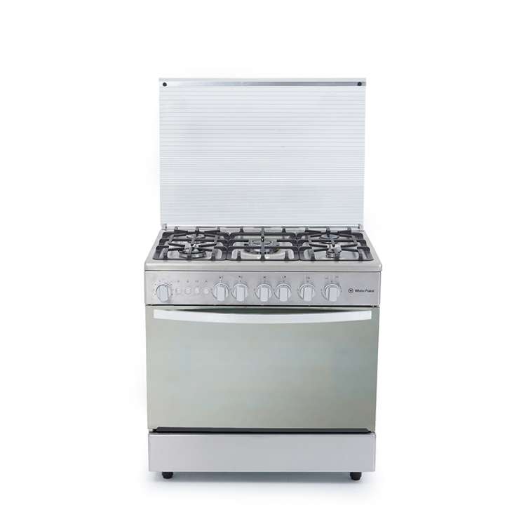 White Point Cooker 90*60 - 5 Burners Full Safety Stainless Gas and Mirror Oven Door