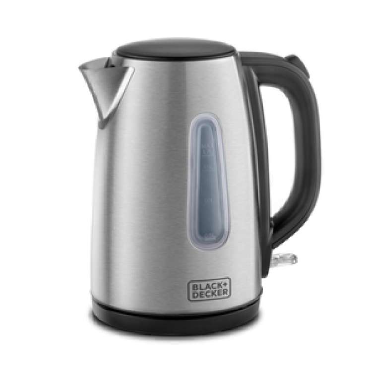 Black & Decker 1.7L Concealed Coil Stainless Steel Kettle, Jc450-B5, Silver