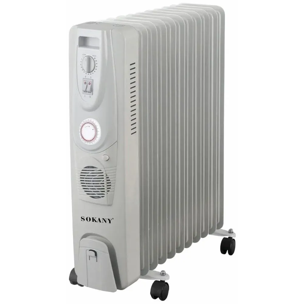 دفاية زيت سوكاني، 2900 وات، 11 ريشة، ابيض - SK-18023-11