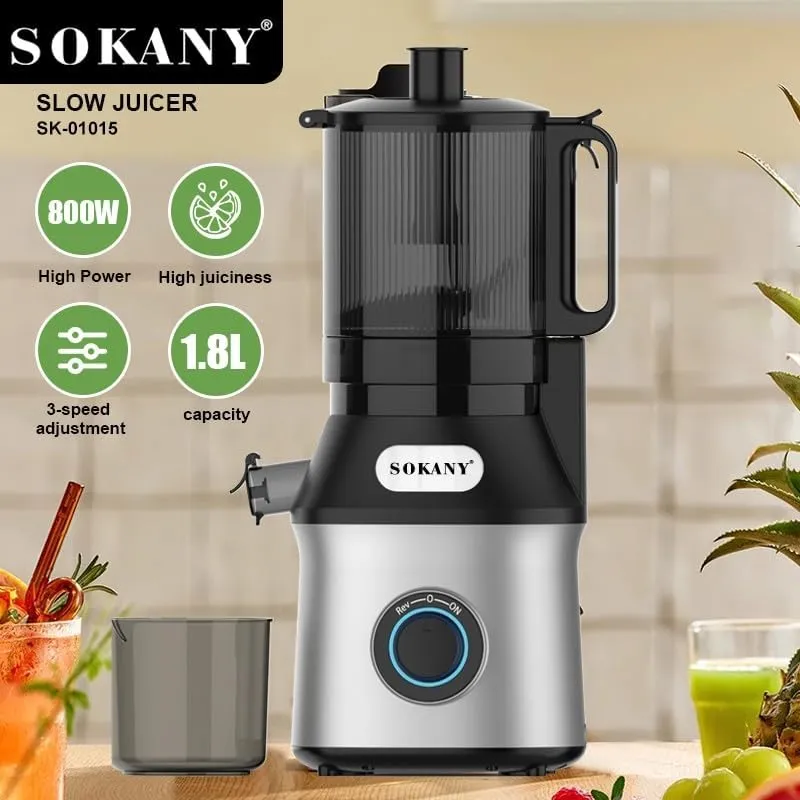 عصارة فواكه سوكاني  800 واط SK-01015، سعة 1.8 لتر، اسود