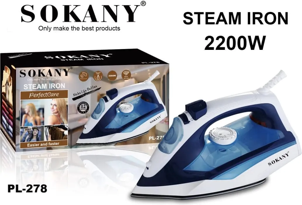 مكواه ملابس سوكانى2200وات PL-278