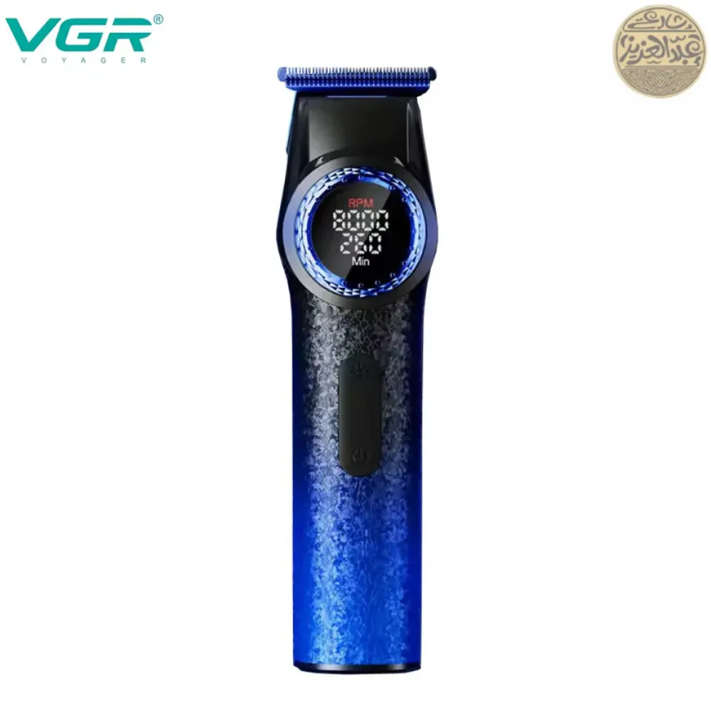 ماكينة تشذيب الشعر اللاسلكية VGR V-977 الزرقاء -  8000 دورة في الدقيقة