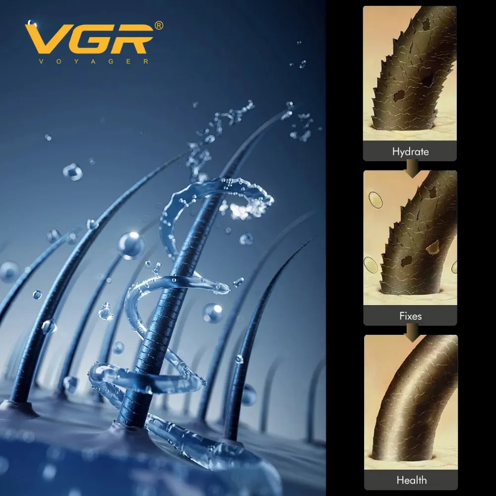 مجفف شعر احترافي VGR V-285 HD للصالونات للرجال والنساء، أصفر