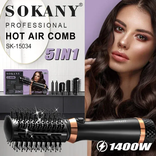 فرشاه استشوار سوكاني 5 في 1 1400 وات SK-15034N