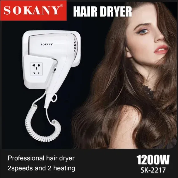 مجفف شعر سوكاني ميني، 1200 وات، ابيض - SK-2217