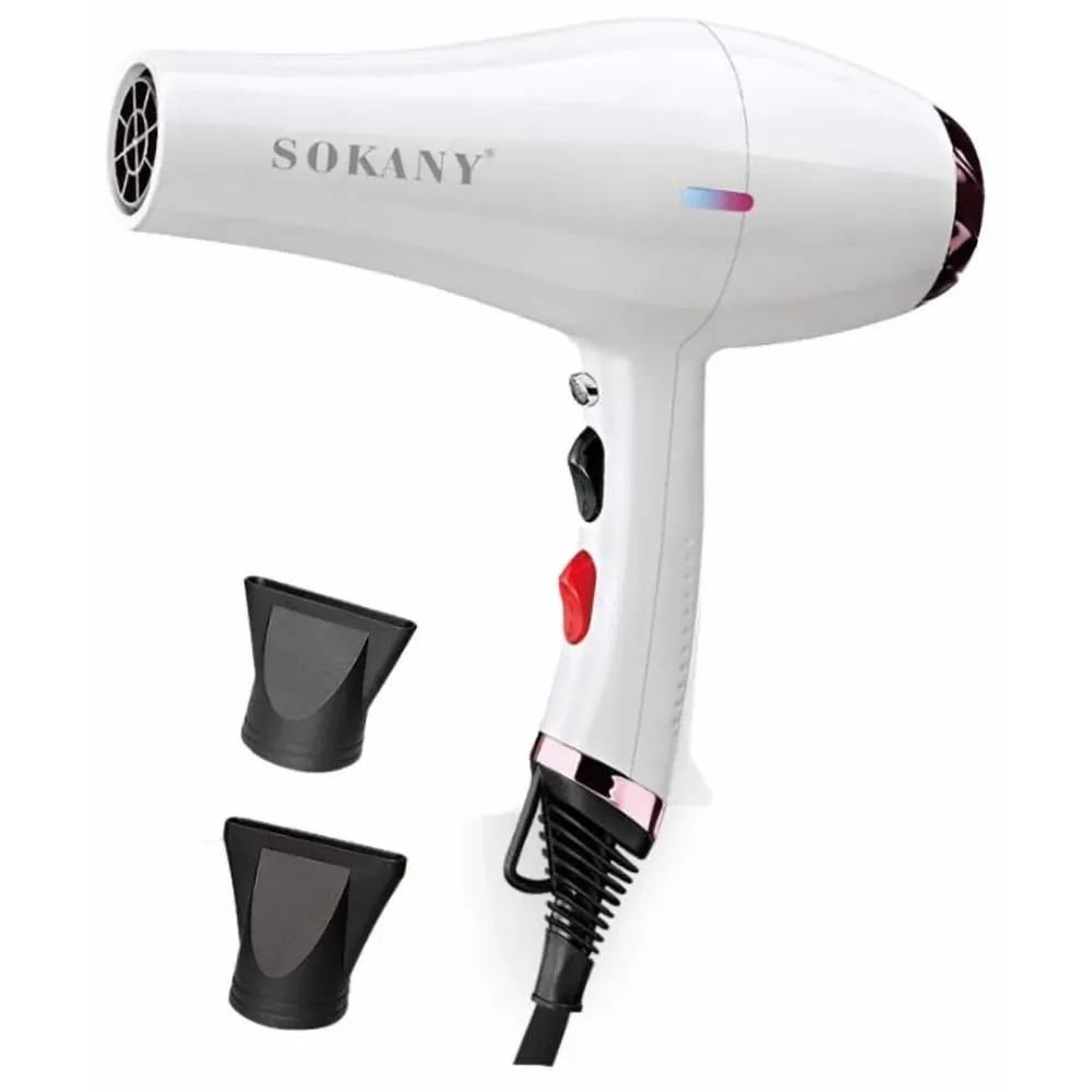 مجفف شعر سوكاني، 2400 وات، ابيض - SK-910