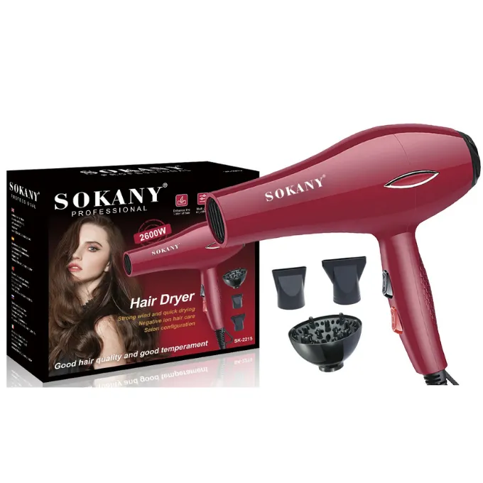 استشوار للشعر سوكانى احترافي 2600وات +ديفيوزر SK-2215