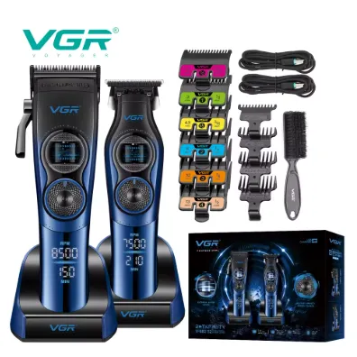مجموعه قص الشعر الاحترافية VGR V-882 S2 المقاومة للماء - للرجال