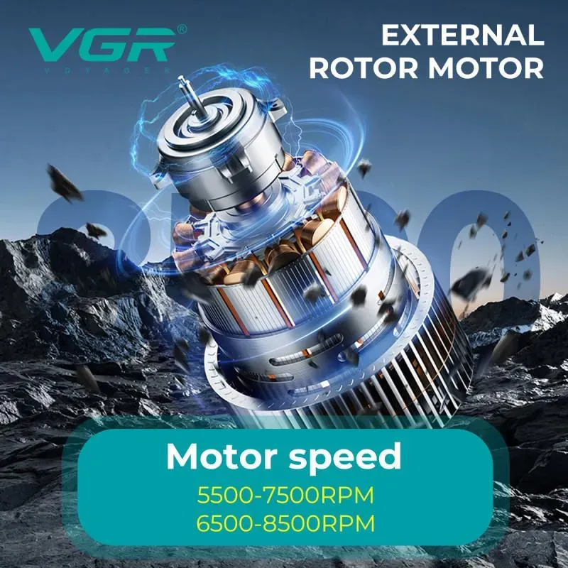 مجموعه قص الشعر الاحترافية VGR V-882 S2 المقاومة للماء - للرجال