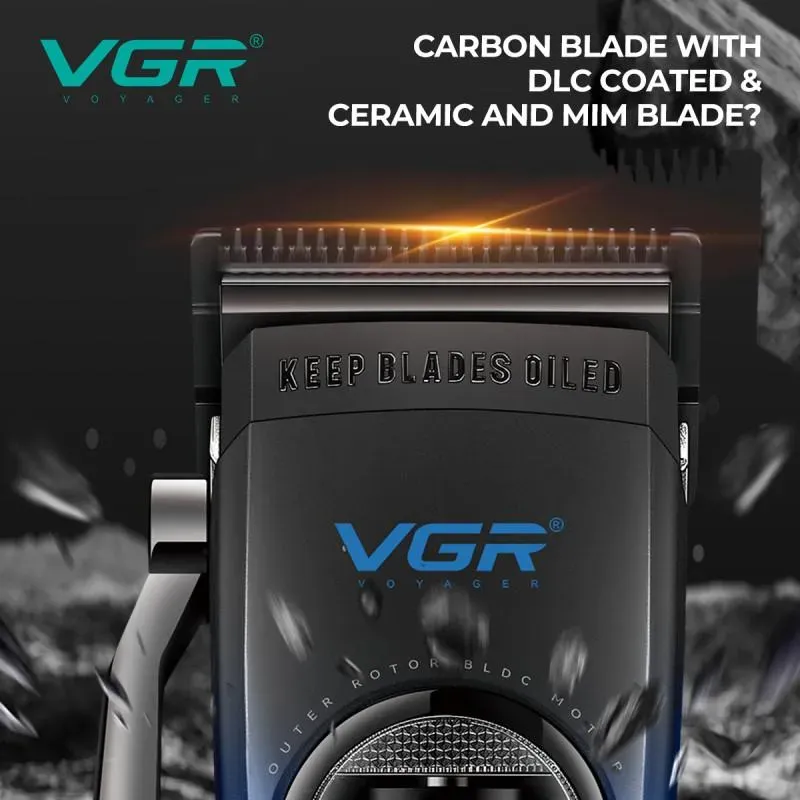مجموعه قص الشعر الاحترافية VGR V-882 S2 المقاومة للماء - للرجال