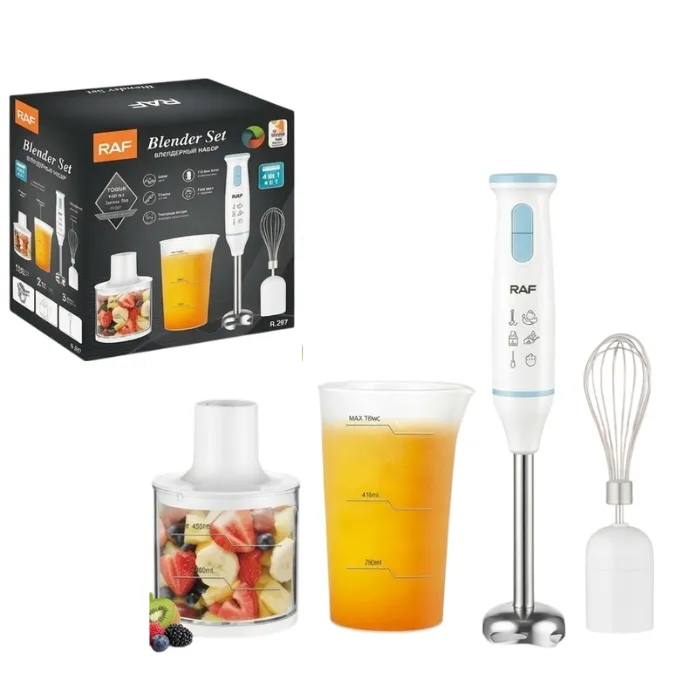 خلاط يدوي من راف 800 وات - R.297 4 X 1(ضمان 3 سنوات)