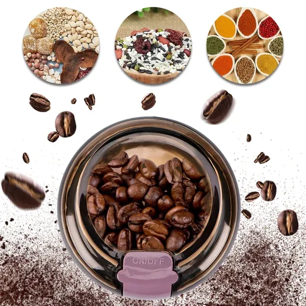 طحنة قهوة وبهارات وبذور R.7110 بقدرة 300 واط (ضمان 3 سنوات)