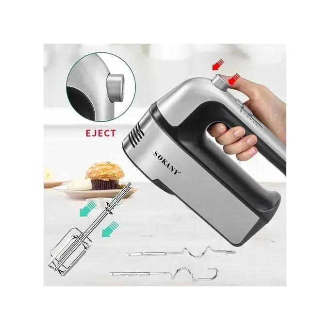 مضرب يدوي سوكاني، 800 وات، فضي واسود - SK-6630