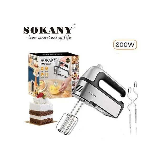 مضرب يدوي سوكاني، 800 وات، فضي واسود - SK-6630