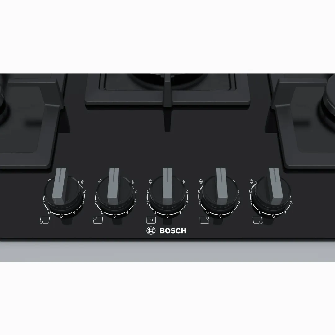 Bosch مسطح غاز مع تحكمات مدمجة 75 سم من بوش PPQ7A6B20