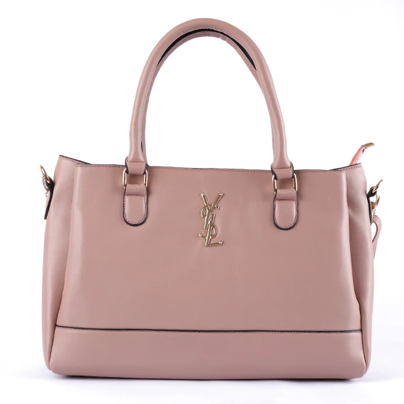 Yves saint Laurent Shoulder bag lather - With Hand and shoulder handle and adjustable shoulder strap - for woman -  Cashmere