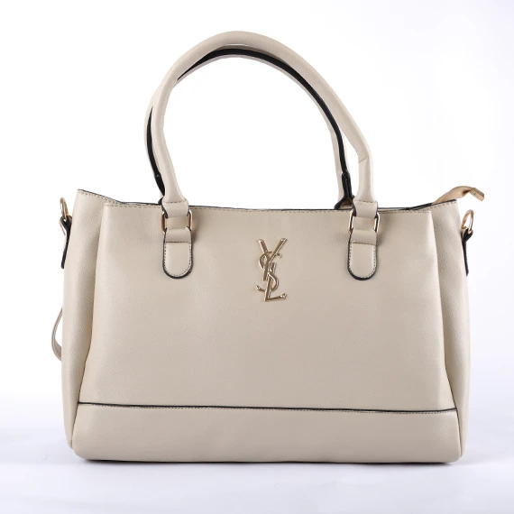 Yves saint Laurent Shoulder bag lather - With Hand and shoulder handle and adjustable shoulder strap - for woman - Off White