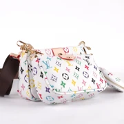 Multi pochette accessoires cloth handbag Louis Vuitton White in Cloth -  34591308