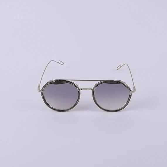 Prada sunglasses with a distinctive design - mixed and decorated metal frame - gray gradient lenses - for women