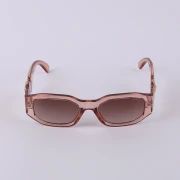 النظارة الشمسية الاكثر مبيعا لهذا العام من فرزاتشي للجنسين - أذرع مصممة بشعار الماركة - عسلي شفاف
