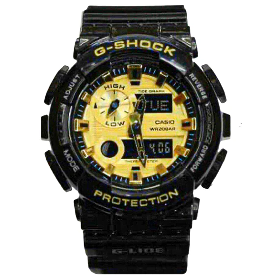 Casio G-Shock Black Analog-Digital Resin Band Watch for Men - Black - G shock