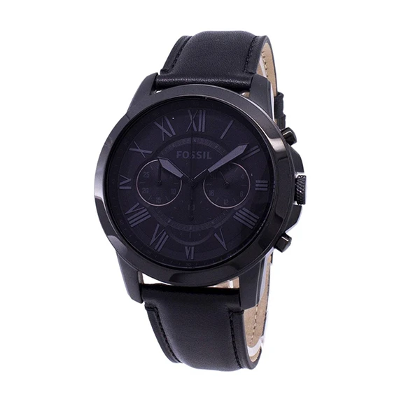 Fossil Grant Chronograph Black Leather FS5132 Men's Watch