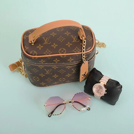 Deal Of The Day From Abdelazizstreet - MK Woman  Watch with LV Bag and Dior Sunglasses