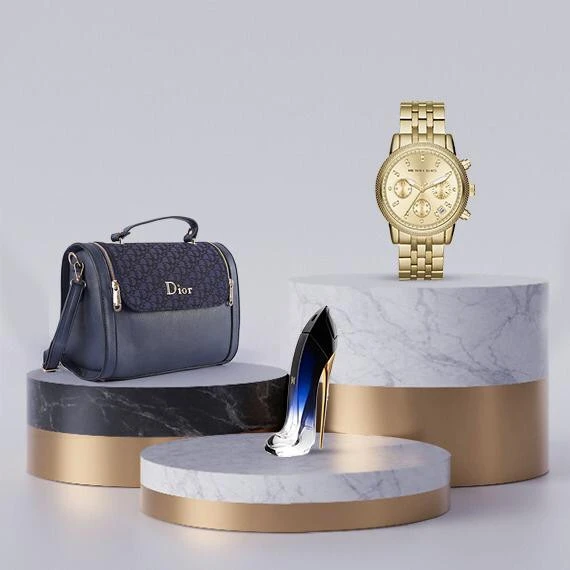 Luxurious Abdel Aziz Street Package - Michael Kors Watch for Women, Dior Bag for Women and the exciting Good Girl fragrance