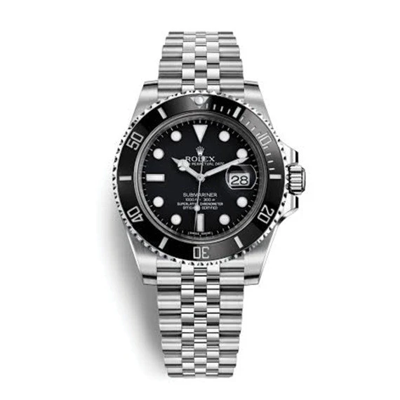 Rolex Submarine watch for men multi color - Silver stainless steel Band Ant nest - black dial