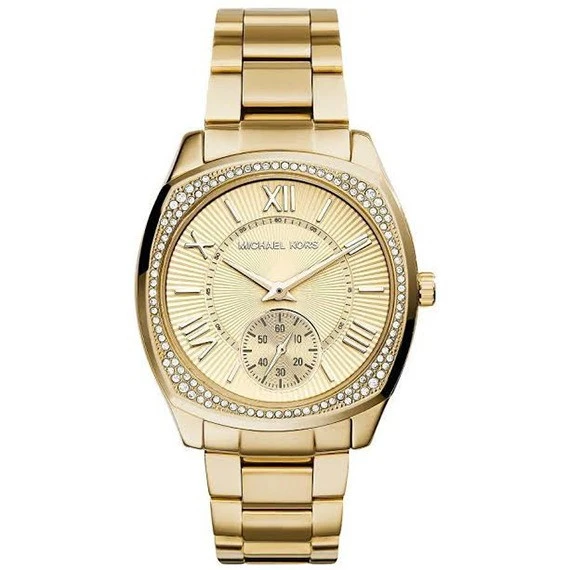 ساعة مايكل كورس النسائية برين ذهبي اللون MK6134