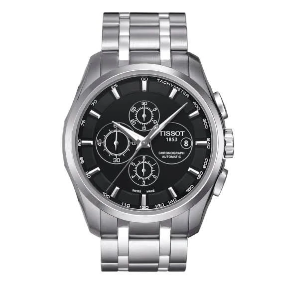 Tissot Men's T035.627.11.051.00 Couturier Analog Display Swiss Automatic Silver Watch