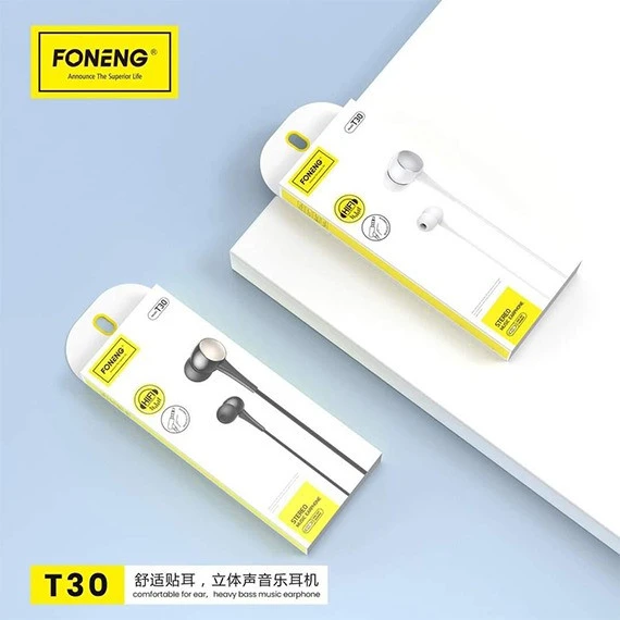 FONENG 2020 New T30 Heavy Bass Earphone In-ear Design 3.5mm Earphone And Elegant Fashion Design