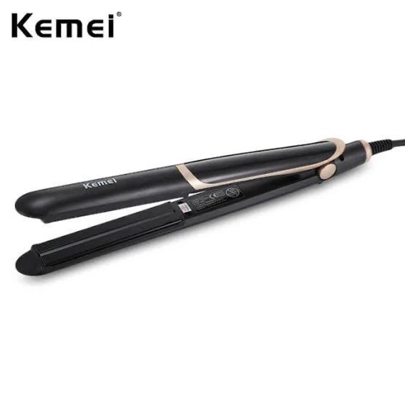 Kemei Km-2219 Straightener or Curly Iron - Black