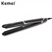 Kemei Km-2219 مكواه لفرد الشعر مستقيم او كيرلي - أسود