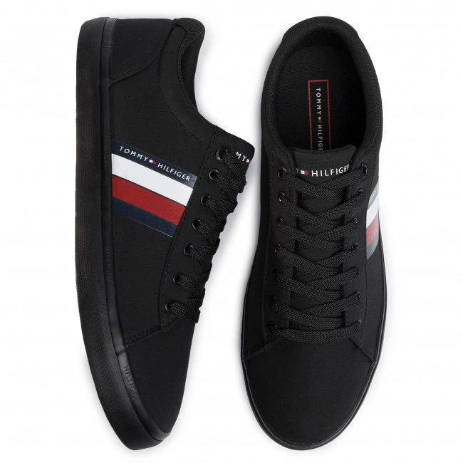Tommy Hilfiger Essential Stripes Lace-Up Sneakers - Blue