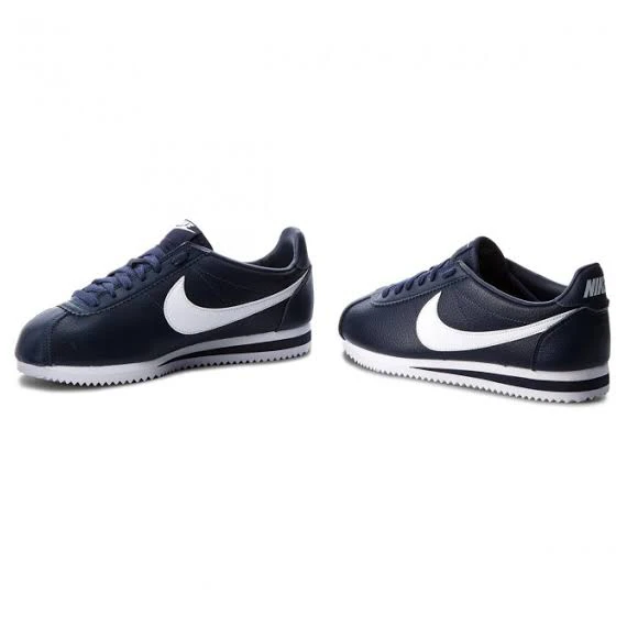 Nike Women's Classic Cortez Leather Black/White-White - 807471-010