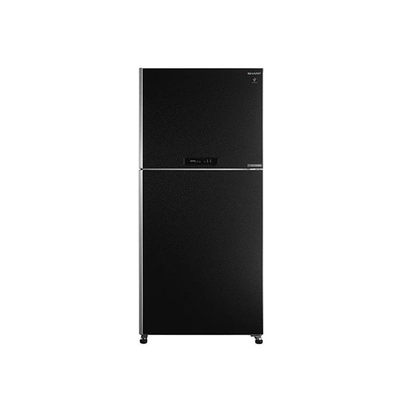 SHARP Refrigerator Inverter Digital No Frost 450 Liter, 2 Doors In Black Color With Plasma Cluster Technology SJ-PV58G-BK