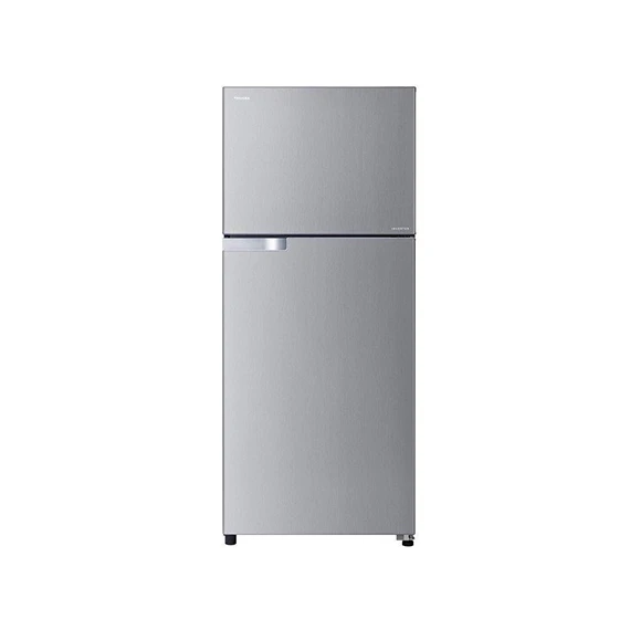 Toshiba refrigerator inverter no frost 359 liter, 2 doors in silver color gr-ef46z-fs