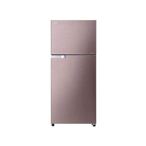 Toshiba refrigerator inverter no frost 359 liter, 2 doors in gold color gr-ef46z-n
