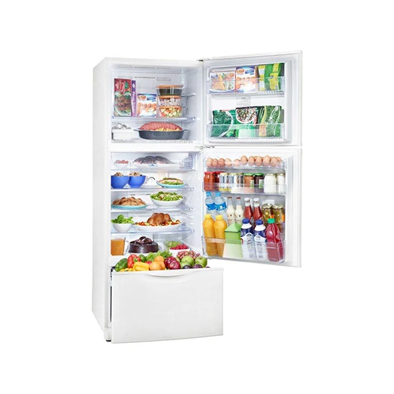 Toshiba refrigerator no frost 351 liter, 3 doors in white color gr-efv45-w